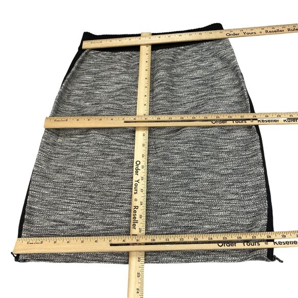 Leifsdottir Pencil Skirt Womens Medium Gray Side Zipper Elastic Waist Pull On - Picture 3 of 12